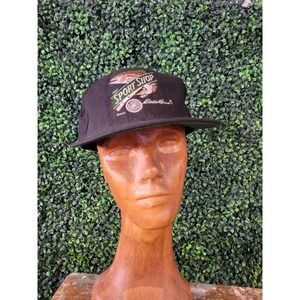 vtg 90s NATURE EDDIE BAUER Strapback Hat // fishing hiking outdoors animal bass